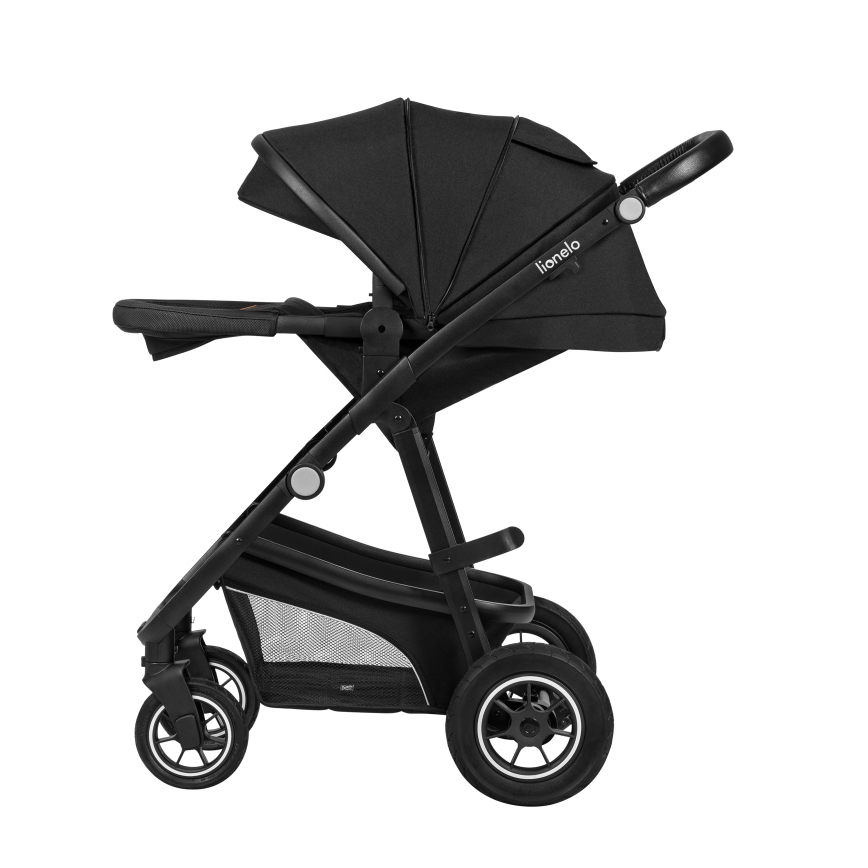Lionelo - Wózek wielofunkcyjny 3w1 BIANKA Black Onyx