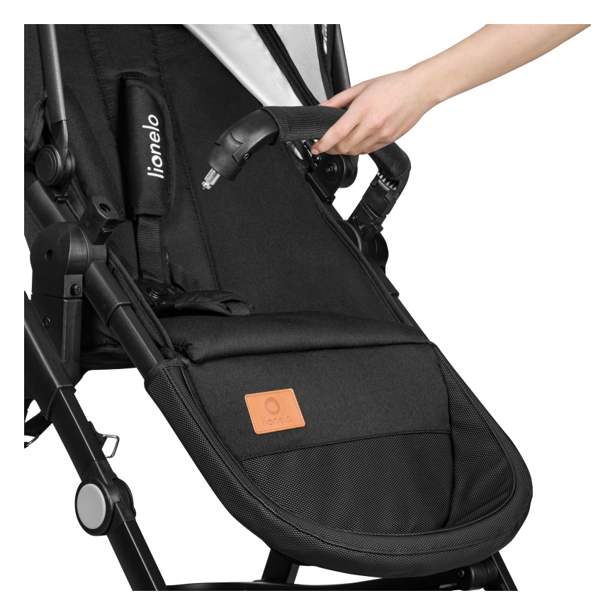 Lionelo - Wózek wielofunkcyjny 3w1 BIANKA Black Onyx