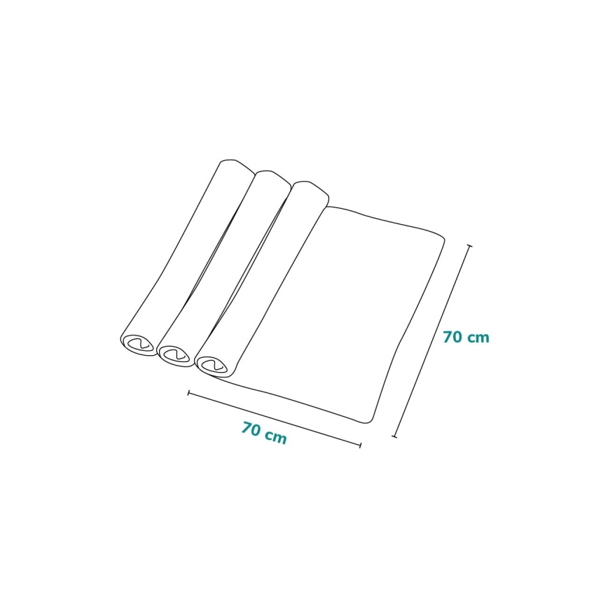 Lionelo - Zestaw 3 bambusowych pieluszek BAMBOO SET 70x70 cm Dot