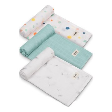 Lionelo - Zestaw 3x bambusowych pieluszek BAMBOO SET 70x70 cm Dot
