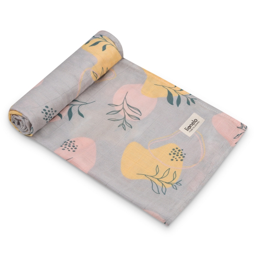Lionelo - ZESTAW 3x bambusowych pieluszek BAMBOO SET 70x70 cm Leaf