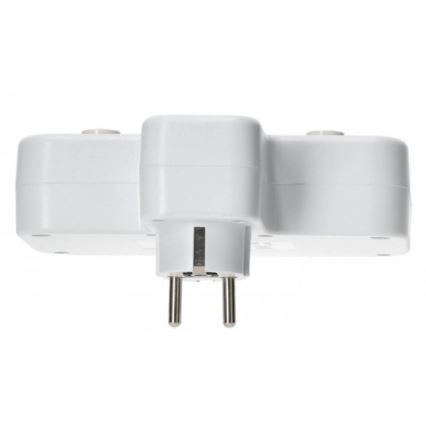 Listwa zasilająca z wyłącznikiem i oświetleniem LED LINEA PRO 2Z + 3xUSB A/C SCHUKO 4000K biała