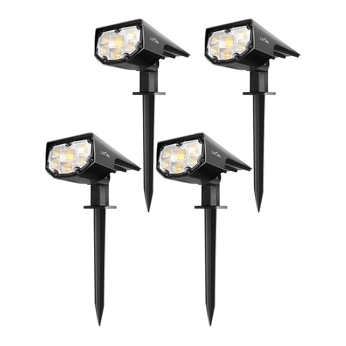 Litom - ZESTAW 4x LED Oświetlenie solarne ściemnialne 2w1 LED/3,7V IP67