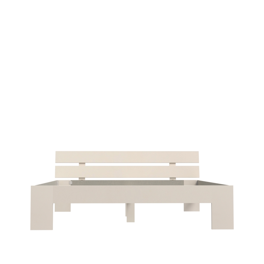 Łóżko dwuosobowe PIROA 180x200 cm beżowe