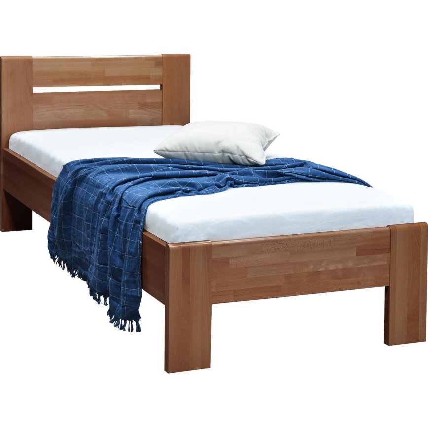 Łóżko pojedyncze AMBER 90x200 cm śliwka