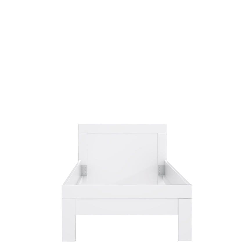 Łóżko pojedyncze SNOWIE 90x200 cm białe