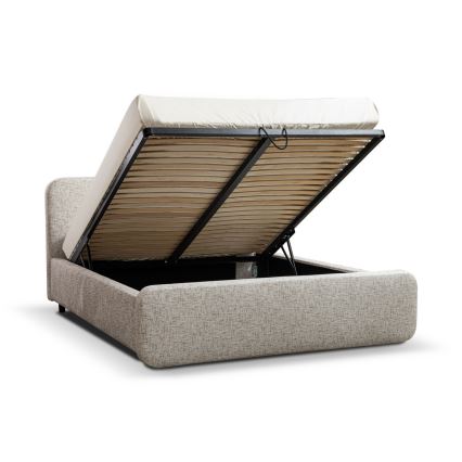 Łóżko tapicerowane bez materaca LAJLA 180x200 cm beżowe