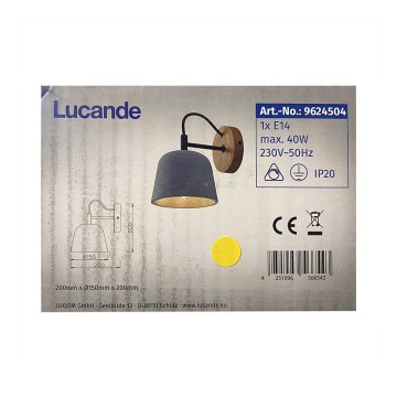 Lucande - Kinkiet KALINDA 1xE14/40W/230V