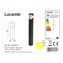 Lucande - Lampa zewnętrzna KARIN 1xE27/9W/230V IP44