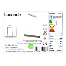 Lucande - LED Ściemnialny żyrandol na lince LIO 5xLED/5W/230V