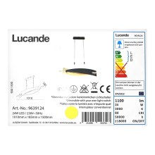Lucande - LED Ściemnialny żyrandol na lince MARIJA LED/24W/230V