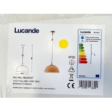 Lucande - Żyrandol na lince LOURENCO 1xE27/60W/230V