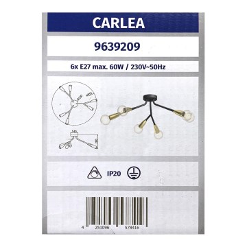Lucande - Żyrandol natynkowy CARLEA 6xE27/60W/230V