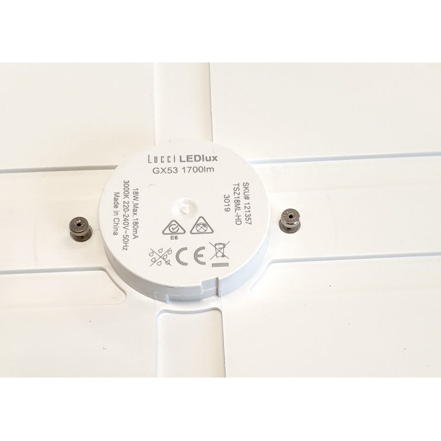 Lucci air 121357 - LED Lampa sufitowa do wentylatora LED/18W/230V