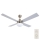 Lucci Air 210334 - Wentylator sufitowy AIRFUSION QUEST 1xE27/60W/230V drewno/matowy chrom + zdalne sterowanie
