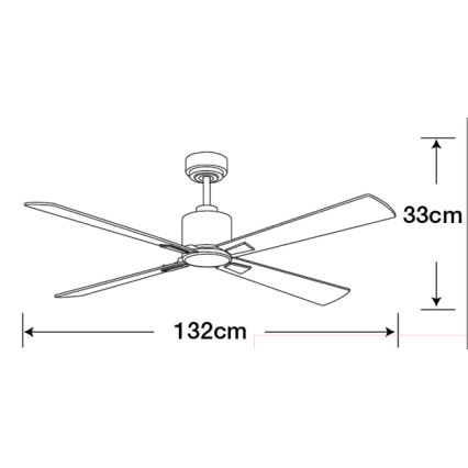 Lucci Air 210520 - Wentylator sufitowy AIRFUSION CLIMATE drewno/matowy chrom + pilot do zdalnego sterowania