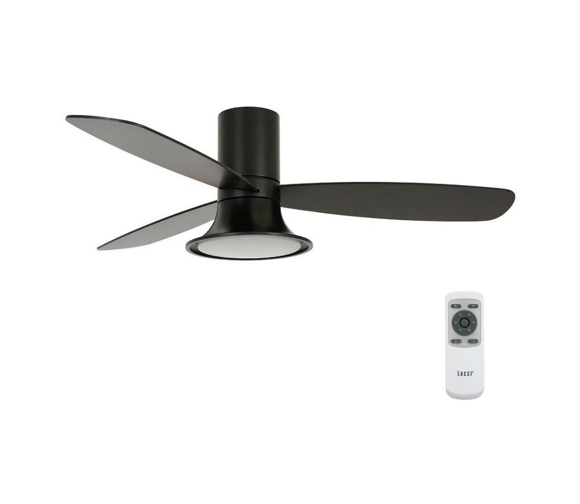 Lucci Air 210662 - LED ściemniany wentylator FLUSSO 1xGX53/18W/230V drewno + DO