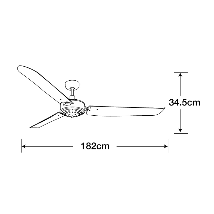Lucci air 211021 - Wentylator sufitowy CAROLINA czarny