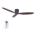 Lucci air 212883 - Wentylator sufitowy AIRFUSION RADAR drewno/brąz Ø 132 cm + zdalne sterowanie