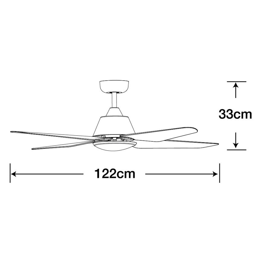 Lucci Air 212994 - Wentylator sufitowy LED ARIA LED/18W/230V biały + pilot
