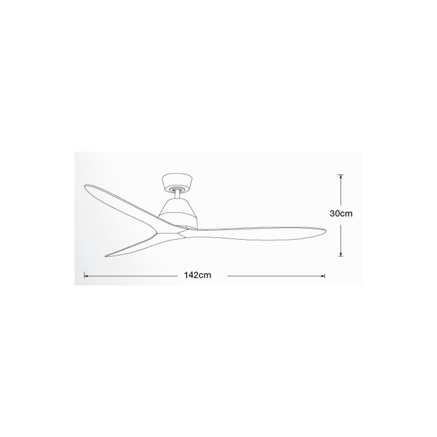 Lucci air 213041 - Wentylator sufitowy WHITEHAVEN czarny + pilot do zdalnego sterowania