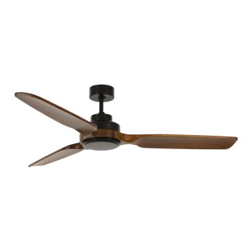 Lucci air 213051 - Wentylator sufitowy SHOALHAVEN, czarny/brązowy, śr. 142 cm