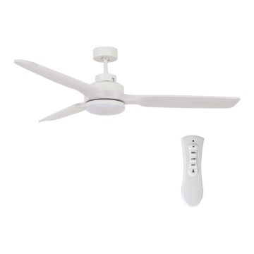 Lucci air 213055 - LED sufitowy wentylator SHOALHAVEN GX53/17W/230V paulownia/biały + pilot zdalnego sterowania