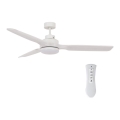Lucci air 213055 - LED wentylator sufitowy SHOALHAVEN GX53/17W/230V pawlonia/biały śr. 142 cm + zdalne sterowanie