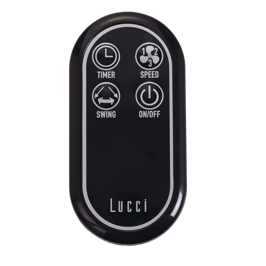 Lucci air 213124 - Wentylator ścienny BREEZE 55W/230V czarny + pilot