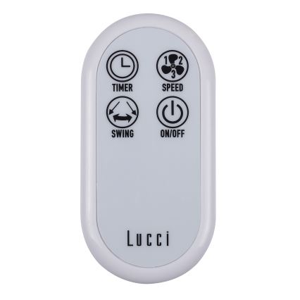 Lucci Air 213128EU - Wentylator ścienny BREEZE 55W/230V biały + pilot do zdalnego sterowania