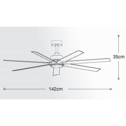 Lucci air 213182 - LED sufitowy wentylator ATLANTA 1xGX53/12W/230V biały + pilot zdalnego sterowania
