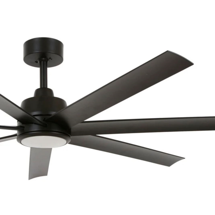 Lucci Air 21318349 - LED Ściemnialny wentylator sufitowy ATLANTA 1xGX53/12W/230V śr. 142 cm czarny + zdalne sterowanie
