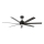 Lucci Air 21318349 - LED Ściemnialny wentylator sufitowy ATLANTA 1xGX53/12W/230V śr. 142 cm czarny + zdalne sterowanie