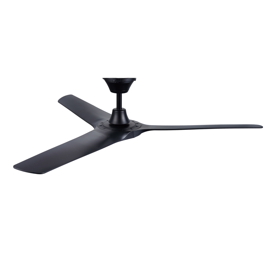 Lucci Air 21321649 - Wentylator sufitowy ABYSS śr. 142 cm IP66 czarny + zdalne sterowanie