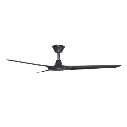 Lucci Air 21321649 - Wentylator sufitowy ABYSS śr. 142 cm IP66 czarny + zdalne sterowanie