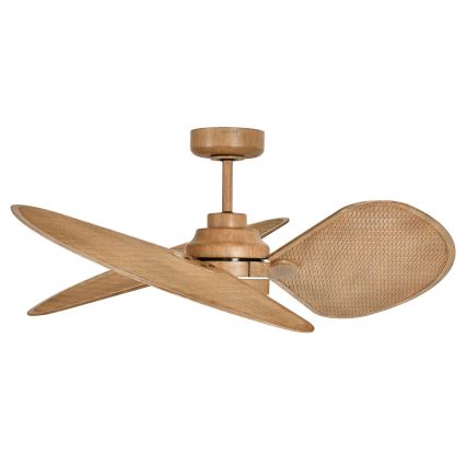 Lucci Air 21325549 - Ściemnialny wentylator sufitowy LED SABLE 1xGX53/12W/230V 3000/4000/5000K Ø 91,5 cm brązowy + pilot zdalnego sterowania