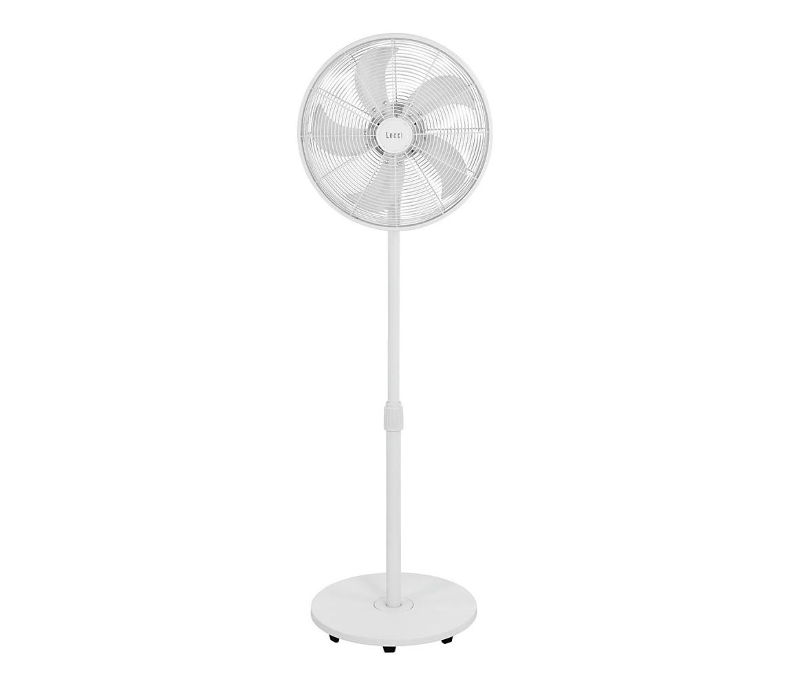 Lucci Air 21326449 - Wentylator stojący GLIDE 36W/230V Ø 45 cm biały