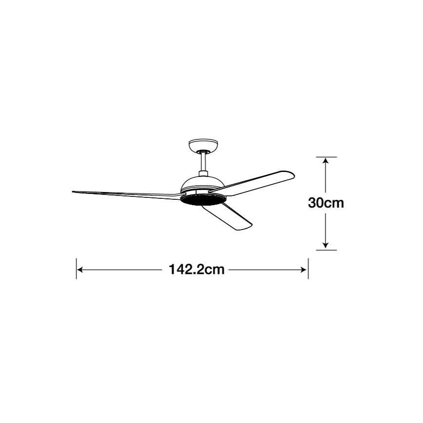 Lucci air 213300 - LED Ściemnialny wentylator sufitowy UNIONE 1xGX53/12W/230V brązowy + pilot zdalnego sterowania