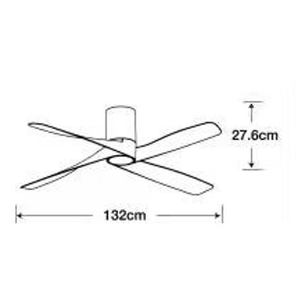 Lucci air 213350 - LED Ściemniany wentylator sufitowy RIVIERA 1xGX53/12W/230V biały + pilot