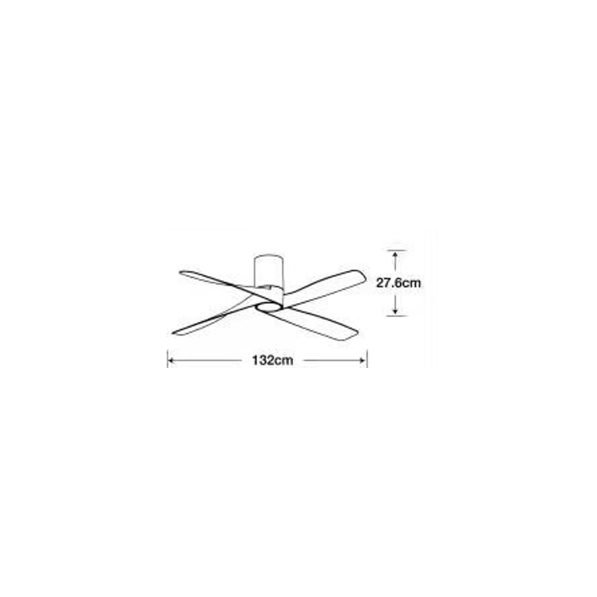 Lucci air 213350 - LED Ściemniany wentylator sufitowy RIVIERA 1xGX53/12W/230V biały + pilot