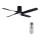 Lucci air 213351 - LED Dimmable ceiling fan RIVIERA 1xGX53/12W/230V czarny + pilot zdalnego sterowania