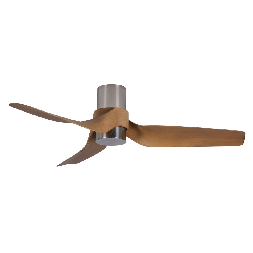 Lucci air 213355-LED Ściemnialny wentylator sufitowy NAUTICA 1xGX53/12W/230V brązowy/chrom błyszczący + zdalne sterowanie