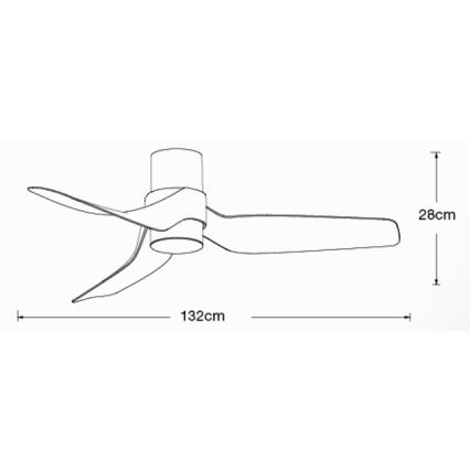 Lucci air 213355-LED Ściemnialny wentylator sufitowy NAUTICA 1xGX53/12W/230V brązowy/chrom błyszczący + zdalne sterowanie