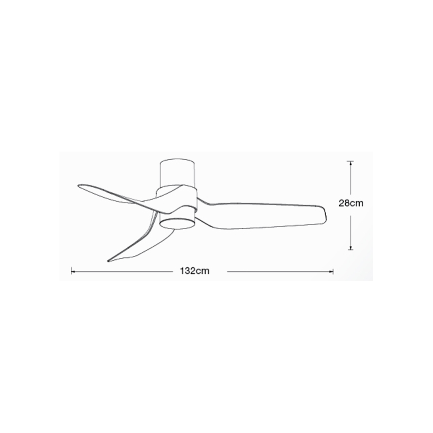 Lucci air 213355-LED Ściemnialny wentylator sufitowy NAUTICA 1xGX53/12W/230V brązowy/chrom błyszczący + zdalne sterowanie