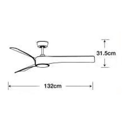 Lucci air 213358 - LED Ściemniany wentylator ścienny LINE 1xGX53/12W/230V czarny + pilot