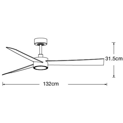 Lucci air 21610349- LED Ściemnialny wentylator sufitowy CLIMATE 1xGX53/12W/230V biały + pilot zdalnego sterowania