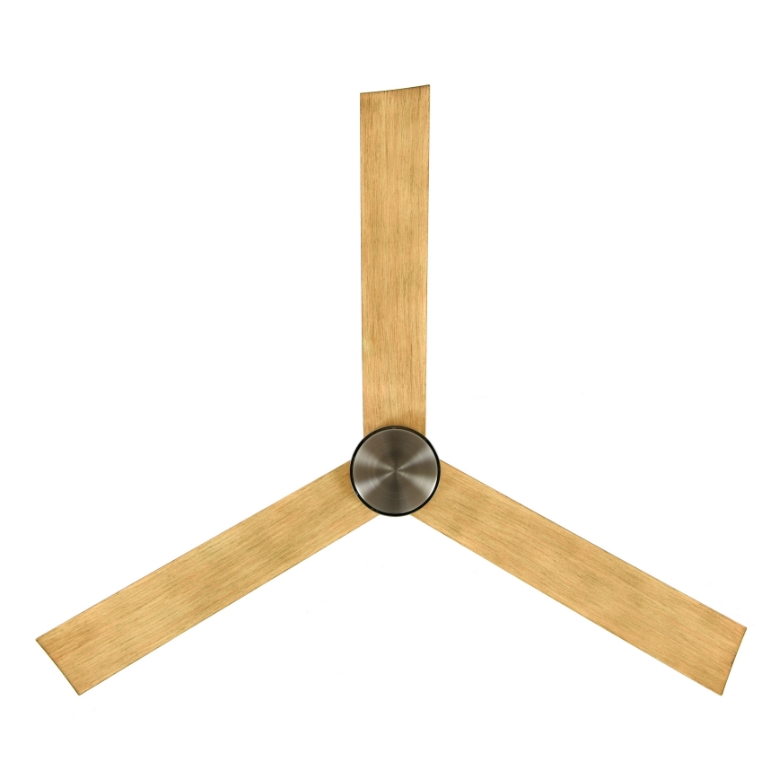 Lucci air 21610449 - LED Ściemnialny wentylator sufitowy CLIMATE 1xGX53/12W/230V brązowy/chrom błyszczący + zdalne sterowanie