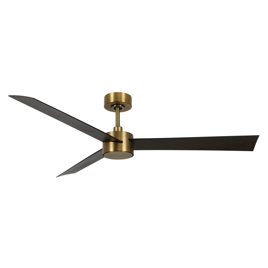 Lucci air 21610549- LED Ściemnialny wentylator sufitowy CLIMATE 1xGX53/12W/230V wenge/złoty + pilot zdalnego sterowania