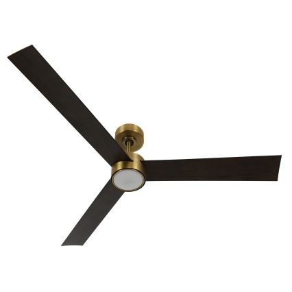 Lucci air 21610549- LED Ściemnialny wentylator sufitowy CLIMATE 1xGX53/12W/230V wenge/złoty + pilot zdalnego sterowania