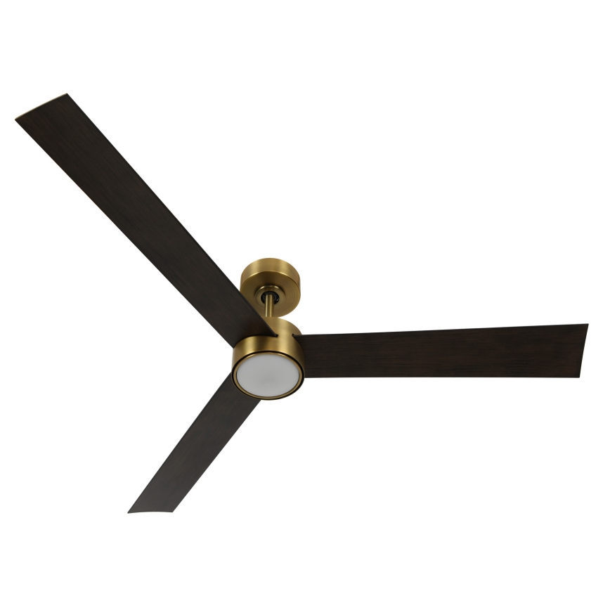Lucci air 21610549- LED Ściemnialny wentylator sufitowy CLIMATE 1xGX53/12W/230V wenge/złoty + pilot zdalnego sterowania